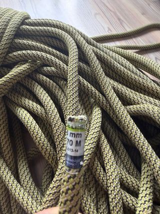 Cuerda de escalada verde