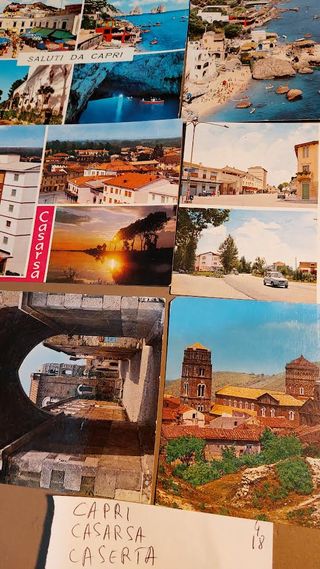 (cart13/24)36 CARTOLINE DA CASAMICCIOLA A CASERTA
