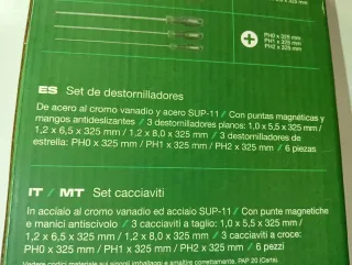 Largos 5 Destornilladores PARKSIDE 325mm