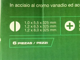 Largos 5 Destornilladores PARKSIDE 325mm