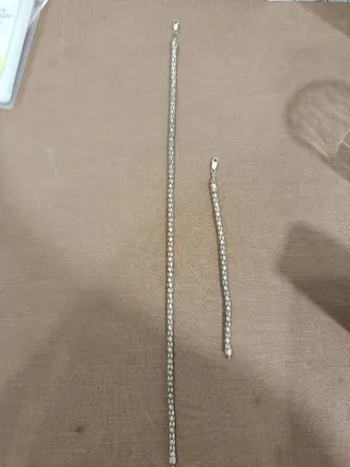 Conjunto Plata de Ley Cadena y Pulsera