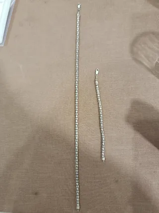 Conjunto Plata de Ley Cadena y Pulsera