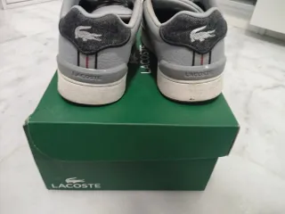 Tenis Lacoste Gris Talla 40.5
