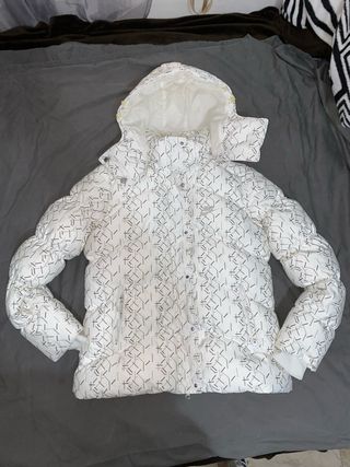 Chaqueta Plumífero Nike Blanca Estampada