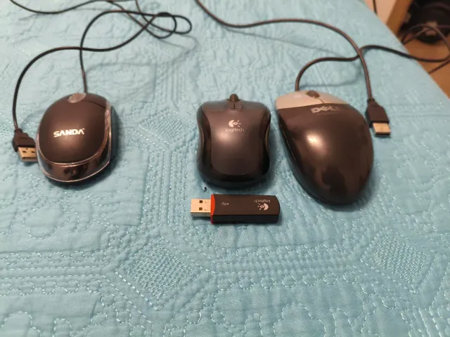 Pack 3 ratones: Dell, Logitech, SANDA