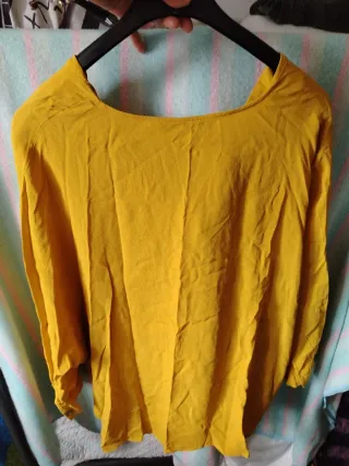 Blusa Zara Talla XL Mostaza