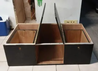 Mueble Camper Madera Negro