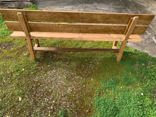 Banco de madera escaño 3 unidades