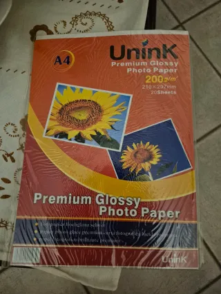 180 fogli carta fotografica Unink A4