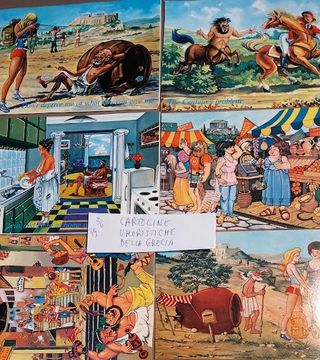 (cart37/39)CARTOLINE UMORISTICHE DELLA GRECIA, 19