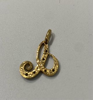 Colgante Letra C color Oro y Plata