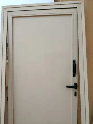 Puerta aluminio exterior con mosquitera