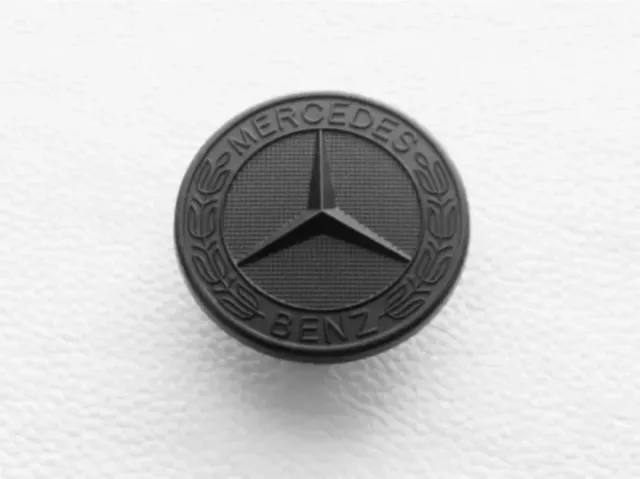 Logo Emblema Capó AMG Mercedes Negro Mate