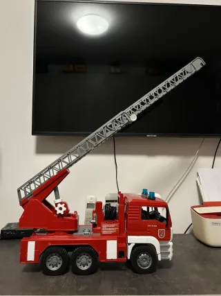 Bruder Camion Man Pompieri Scala