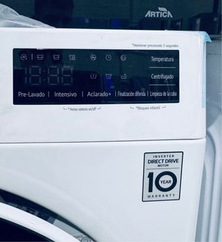 196.Lavadora Lg 10 kilos Smart Thinq Nueva Tara