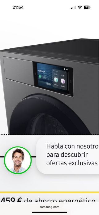 Lavadora Samsung Bespoke AI 9kg WF90F09C4SU3