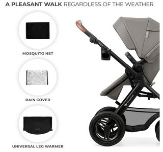 Kinderkraft MOOV 2 AIR Carrito 3 en 1 Gris