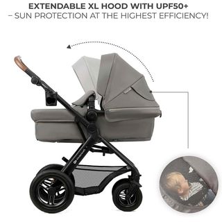 Kinderkraft MOOV 2 AIR Carrito 3 en 1 Gris