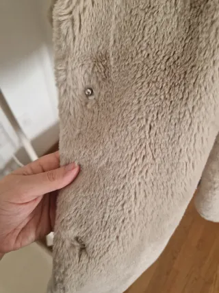 Cappotto pelliccia sintetica Cannella Beige S