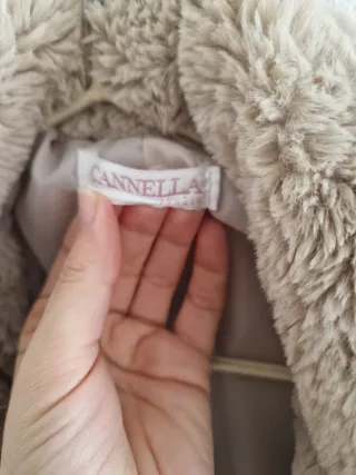 Cappotto pelliccia sintetica Cannella Beige S