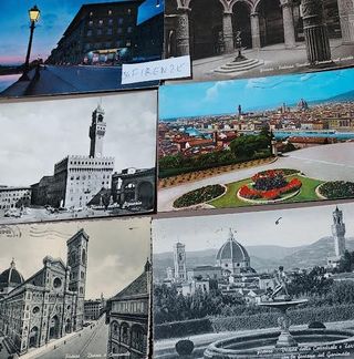 (cart50/55)36CARTOLINE ANNI 60, DA ERICE A FIRENZE