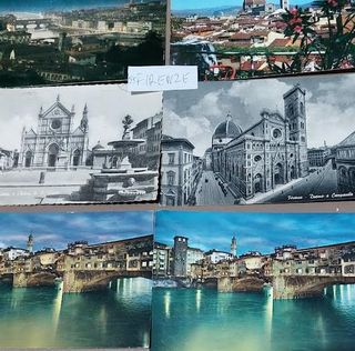 (cart50/55)36CARTOLINE ANNI 60, DA ERICE A FIRENZE