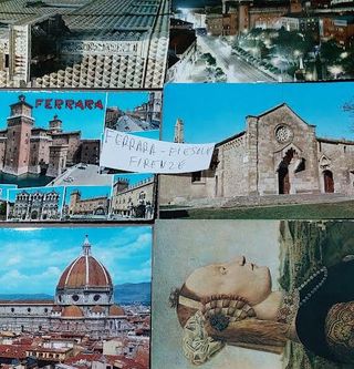 (cart50/55)36CARTOLINE ANNI 60, DA ERICE A FIRENZE