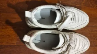 Zapatillas Massimo Dutti Piel Blancas