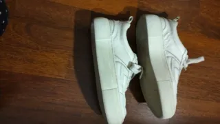 Zapatillas Massimo Dutti Piel Blancas