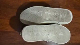 Zapatillas Massimo Dutti Piel Blancas