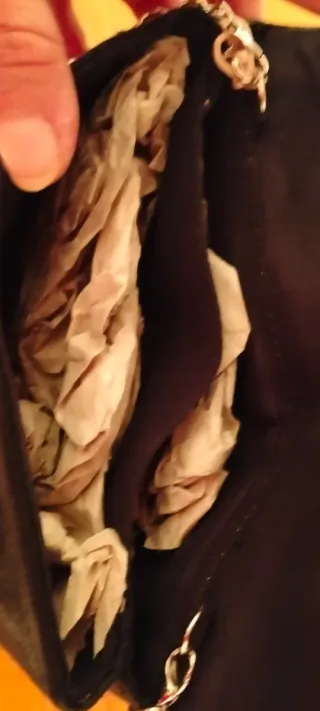 Bolso fiesta Menbur negro con cadena