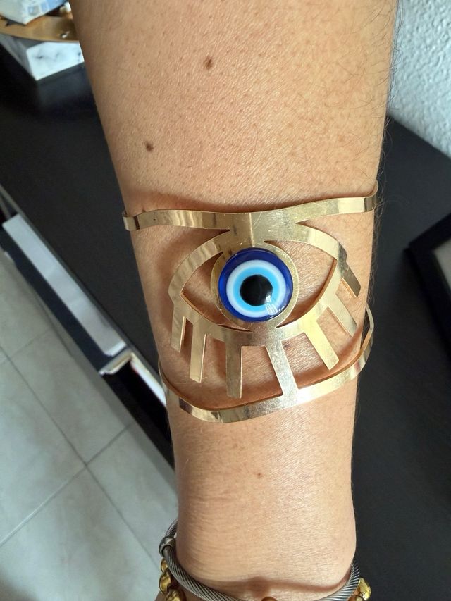 Pulsera Ojo Turco Dorado