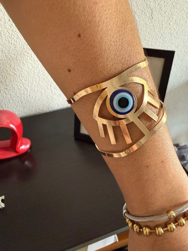 Pulsera Ojo Turco Dorado