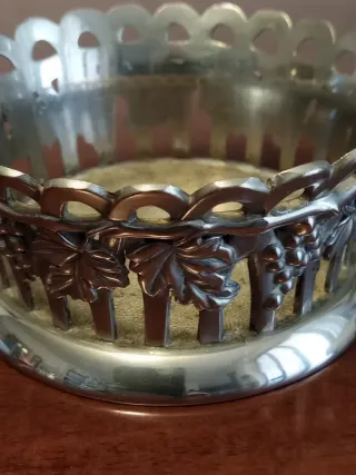 Porta bottiglie argento placcato Silea