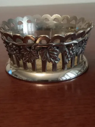 Porta bottiglie argento placcato Silea