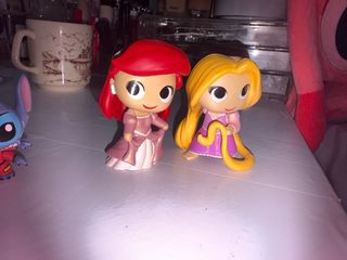 Mini Figuras Ariel y Rapunzel Funko