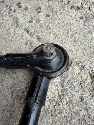 Lampada da tavolo industriale nera Vintage anni 70