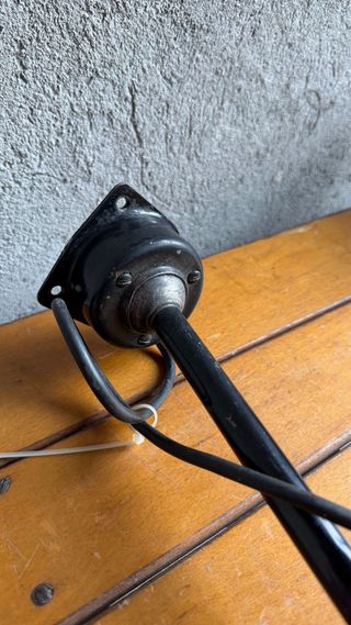 Lampada da tavolo industriale nera Vintage anni 70