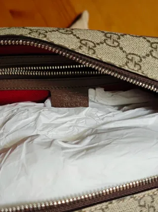 Tracolla Gucci Square Media GG Supreme