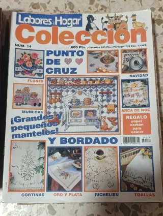 Lote de 29 revistas antiguas de manualidades.