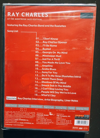 Ray Charles en Montreux Jazz Festival DVD