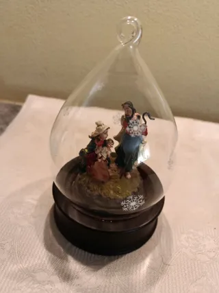 Decorazioni vintage angeli e presepe