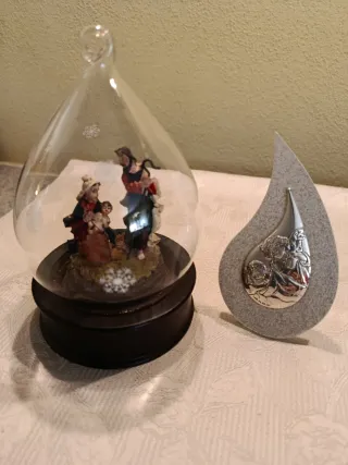 Decorazioni vintage angeli e presepe