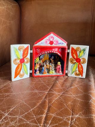 Nacimiento antiguo de cerámica