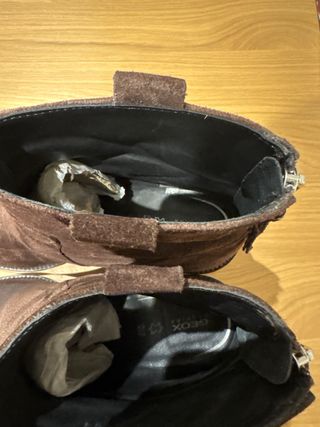 Botines Geox Ante Marrones