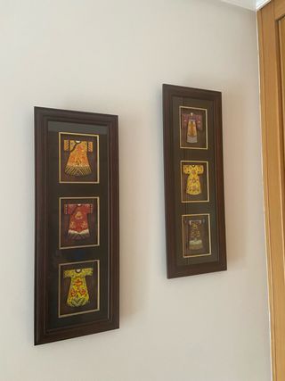 Cuadros decorativos de tela y madera