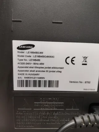 Televisión Samsung Negra