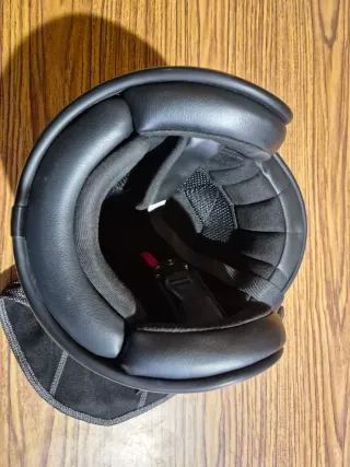 Casco de moto DMD  blanco brillo Talla S