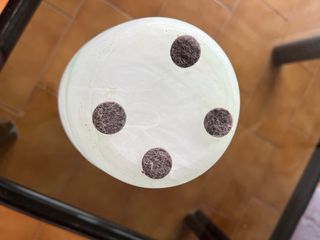 Vaso vintage vetro satinato spirale