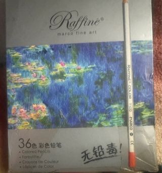 Rotuladores acrílicos y lápices de colores